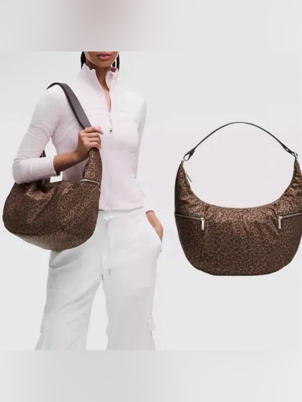 LULULEMON LARGE TRUE LEOPARD SLING BAG 13L